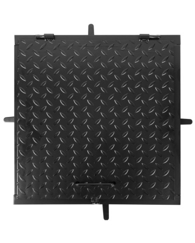 Poklop MC60, 600x600 mm, kanálový, čierny, max. 150 kg