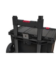 Sada boxov Keter® 250927 Stack´n´roll mobilný systém, 525x411x930 mm, na náradie