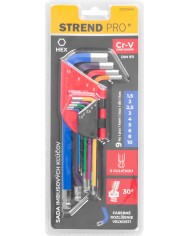 Sada kľúčov Strend Pro, 9 dielna, Hex, Cr-V, Imbus