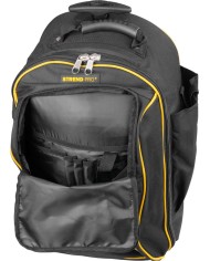 Batoh Strend Pro, textilný, kufor, s kolieskami, s teleskopickou rukoväťou, na náradie, max. 20 kg, 36x25x54 cm