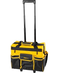 Brašňa Strend Pro, textilná, kufor, s kolieskami, s teleskopickou rukoväťou, na náradie, max. 20 kg, 44x24x42 cm