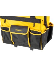 Brašňa Strend Pro, textilná, kufor, s kolieskami, s teleskopickou rukoväťou, na náradie, max. 20 kg, 44x24x42 cm