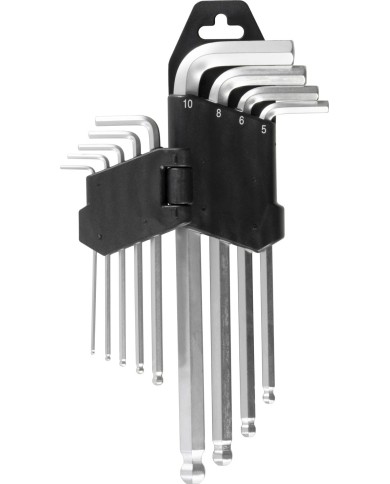 Sada kľúčov Strend Pro HK0045, 9 dielna, Hex, zástrčná, Imbus s guličkou