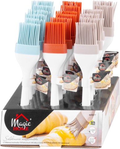 Maslovačka MagicHome, silikón, mix farieb, 22x4,6x1,8 cm