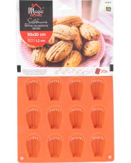 Forma MagicHome, na pečenie, silikón, na 20 labiek, 30x20x1,2 cm
