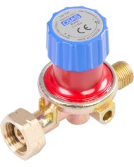 Regulátor plynu CGAS H33, redukčný, nastaviteľný, s ventilom, 0,5-4 bar, výstupný závit G3/8"-LH