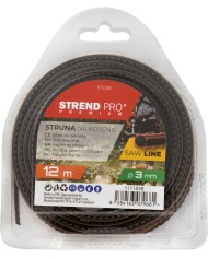Silon na kosenie Strend Pro Premium SawLine 3 mm, L-12 m, zúbkovaný