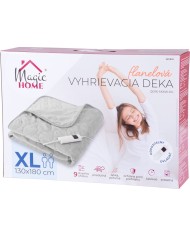 Deka MagicHome, výhrevná, flanel, sivá, 180x130 cm