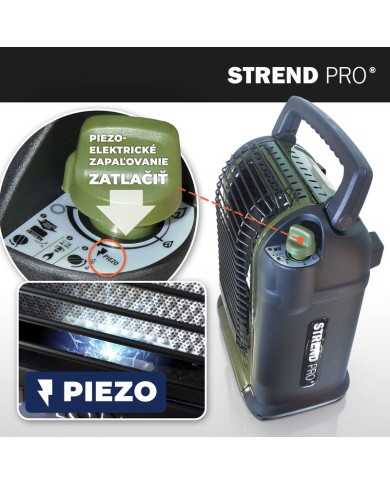 Ohrievač Strend Pro AD037, na kartuš so závitom, kempingový, prenosný, piezo