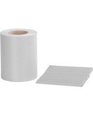 Páska Strend Pro EUROSTANDARD, 190 mm, L-35 m, tieniaca, sivá, krycia, na plotové panely, s 20 klipsami, 450 g/m2, PVC, RAL7040