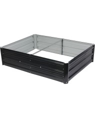 Záhon Strend Pro Garden, 3D dizajn, kovový, vyvýšený, 120x90x30 cm