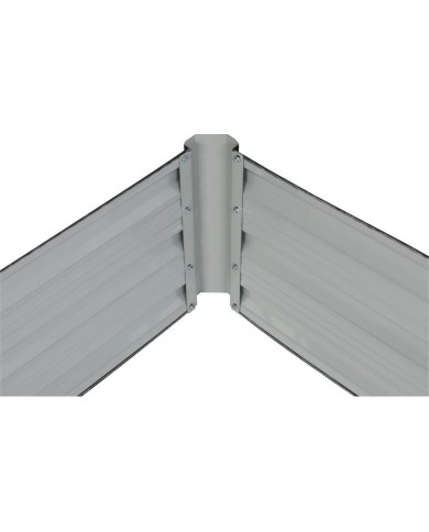 Záhon Strend Pro Garden, 3D dizajn, kovový, vyvýšený, 120x90x30 cm