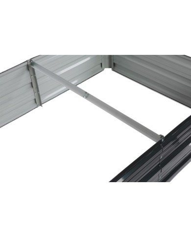 Záhon Strend Pro Garden, 3D dizajn, kovový, vyvýšený, 120x90x30 cm