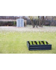 Záhon Strend Pro Garden, 3D dizajn, kovový, vyvýšený, 120x90x30 cm