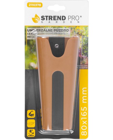 Puzdro Strend Pro, na záhradné nožnice, plastové, s držiakom na opasok, 80x165 mm