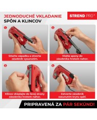 Sponkovačka Strend Pro J-123, elektrická, spony 8-14 mm, klince 15 mm