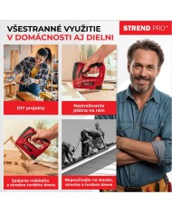 Sponkovačka Strend Pro J-126, 3,6 V, Li-ion, spony 6-10 mm, klince 10 mm