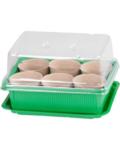 Miniparenisko Strend Pro, Sada na sadenie, 18-dielna, 12 priesad, 20x14,5x6 cm