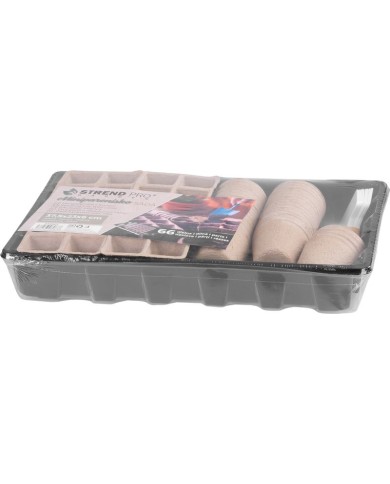 Miniparenisko Strend Pro, Sada na sadenie, 66-dielna, 45 priesad, 37,5x23x6 cm