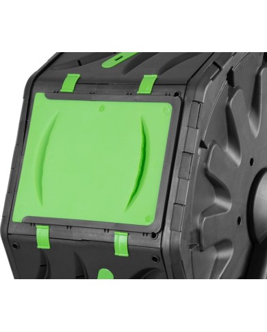 Komposter Strend Pro Garden, bubnový, 70 lit., čierny, 55,5x36x72 cm