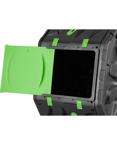 Komposter Strend Pro Garden, bubnový, 70 lit., čierny, 55,5x36x72 cm