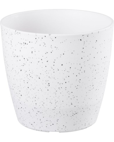 Kvetináč Strend Pro Stone, 23x20,5 cm, biely, efekt kameňa