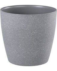 Kvetináč Strend Pro Stone, 28x26 cm, šedý, efekt kameňa