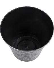 Kvetináč Strend Pro Flower, 24,5x19,3 cm, strieborný, metalický efekt