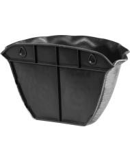 Kvetináč Strend Pro Wave, 26x18 cm, strieborný, metalický efekt, závesný