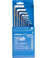 Sada kľúčov Strend Pro HK0212, 9 dielna, Hex S1, zástrčná, Imbus