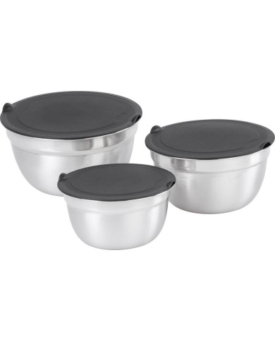 Miska MagicHome, nerez, s vekom, 14-16-18 cm, sada 3 ks