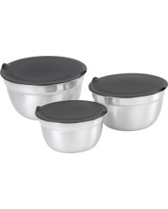 Miska MagicHome, nerez, s vekom, 14-16-18 cm, sada 3 ks