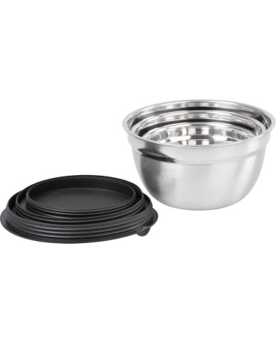 Miska MagicHome, nerez, s vekom, 14-16-18 cm, sada 3 ks