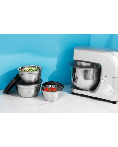 Miska MagicHome, nerez, s vekom, 14-16-18 cm, sada 3 ks