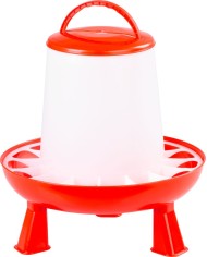 Krmítko Goodfarm, 6 kg, hydina, plast, s nožičkami, napájačka