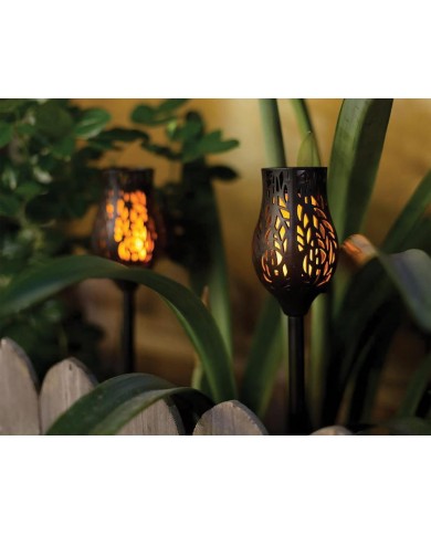 Lampa Strend Pro Garden, tulipán, 12x LED, 8x8x53 cm, bal. 2 ks