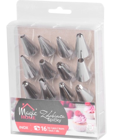 Špička MagicHome, zdobiaca, mix vzorov, 16 ks
