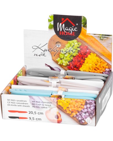 Nôž MagicHome, kuchynský, orezávací, s krytom, 20.5x2.8 cm