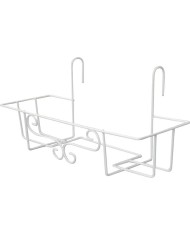 Držiak Strend Pro, vešiak, kovový, na kvetináč, na zábradlie, 65 cm