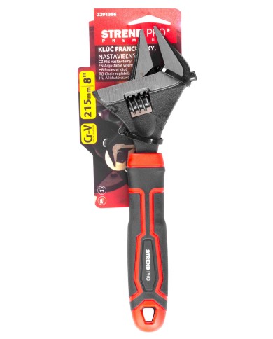 Kľúč Strend Pro Premium ComfortGrip DL26001, 215 mm, nastaviteľný, francúzsky