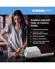 Ostrič MagicHome, na kuchynské nože, brúska, 3v1, biely, 230V, 20 W