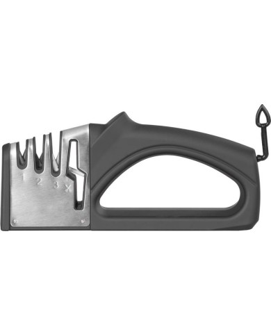 Ostrič MagicHome, na nožnice a kuchynské nože, brúska, 4v1, čierny