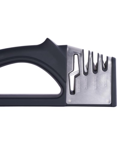 Ostrič MagicHome, na nožnice a kuchynské nože, brúska, 4v1, čierny