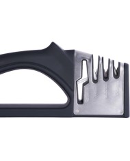 Ostrič MagicHome, na nožnice a kuchynské nože, brúska, 4v1, čierny