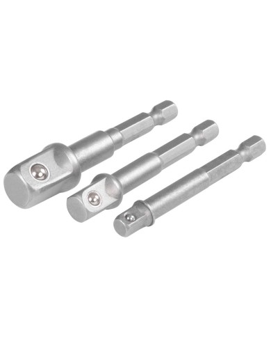 Sada adaptérov Strend Pro, do vŕtačky, 1/4", 3/8", 1/2"