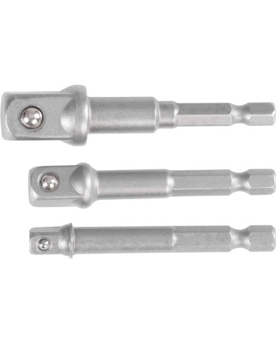 Sada adaptérov Strend Pro, do vŕtačky, 1/4", 3/8", 1/2"