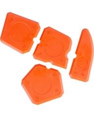 Sada stierok Strend Pro, na silikón a tmel, 4 ks