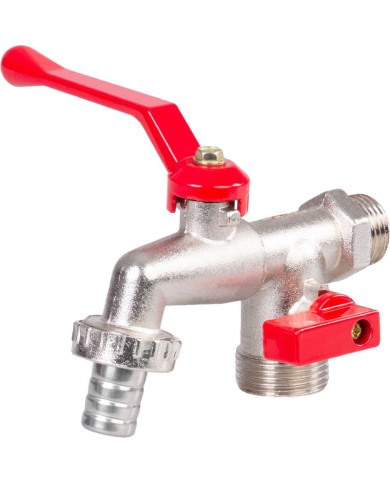 Ventil na vodu Strend Pro, 3/4"-3/4"-1/2", dvojitý, záhradný