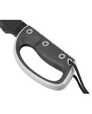 Mačeta Strend Pro Tactical, s puzdrom, s pílkou, s ochranou ruky, čierna, 61 cm