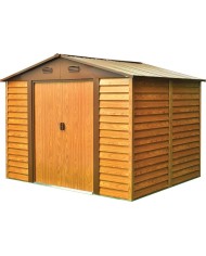 Domček Strend Pro, záhradný, plech, hnedý, 278x238x215 cm